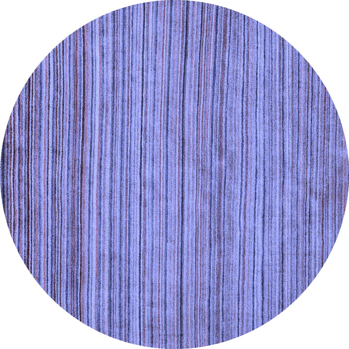 Round Abstract Blue Modern Rug, abs5451blu
