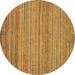 Round Abstract Brown Modern Rug, abs5451brn