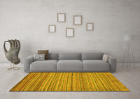 Machine Washable Abstract Yellow Modern Rug, wshabs5451yw