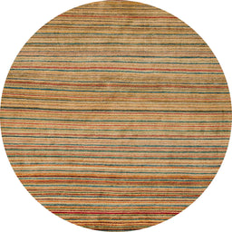 Round Abstract Red Modern Rug, abs5451