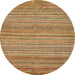 Round Abstract Red Modern Rug, abs5451