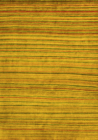 Abstract Yellow Modern Rug, abs5451yw