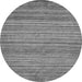 Round Abstract Gray Modern Rug, abs5451gry