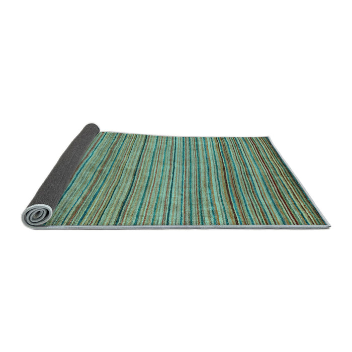 Sideview of Abstract Light Blue Modern Rug, abs5451lblu