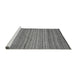 Sideview of Machine Washable Abstract Gray Modern Rug, wshabs5451gry