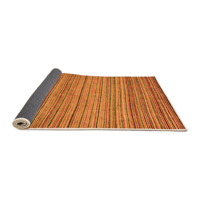 Sideview of Abstract Orange Modern Rug, abs5451org