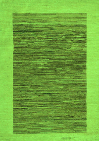 Abstract Green Modern Rug, abs5452grn