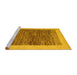 Sideview of Machine Washable Abstract Yellow Modern Rug, wshabs5452yw