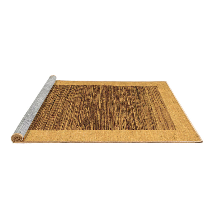 Sideview of Machine Washable Abstract Brown Modern Rug, wshabs5452brn