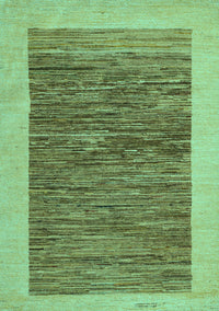 Abstract Turquoise Modern Rug, abs5452turq