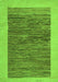 Machine Washable Abstract Green Modern Area Rugs, wshabs5452grn