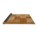 Sideview of Abstract Sedona Brown Checkered Rug, abs5453