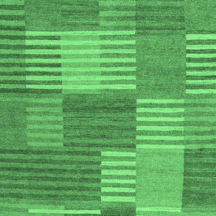 Machine Washable Checkered Emerald Green Modern Area Rugs, wshabs5453emgrn