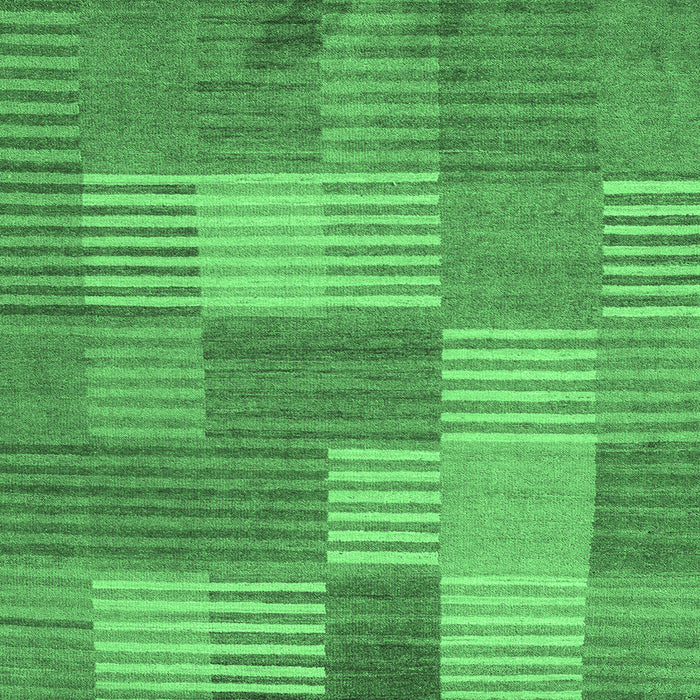 Square Machine Washable Checkered Emerald Green Modern Area Rugs, wshabs5453emgrn