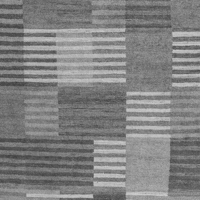 Machine Washable Checkered Gray Modern Rug, wshabs5453gry