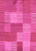 Checkered Pink Modern Rug, abs5453pnk