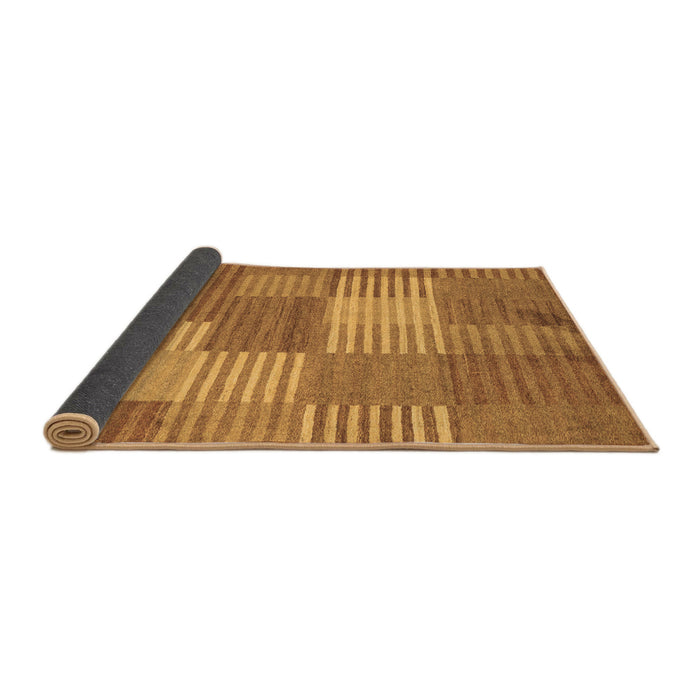 Sideview of Checkered Brown Modern Rug, abs5453brn
