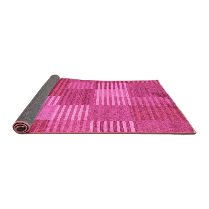 Sideview of Checkered Pink Modern Rug, abs5453pnk