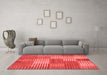 Modern Red Washable Rugs