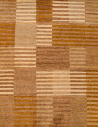 Machine Washable Abstract Sedona Brown Rug, wshabs5453