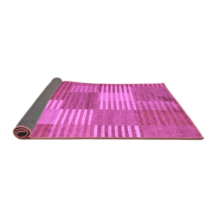 Sideview of Checkered Purple Modern Rug, abs5453pur