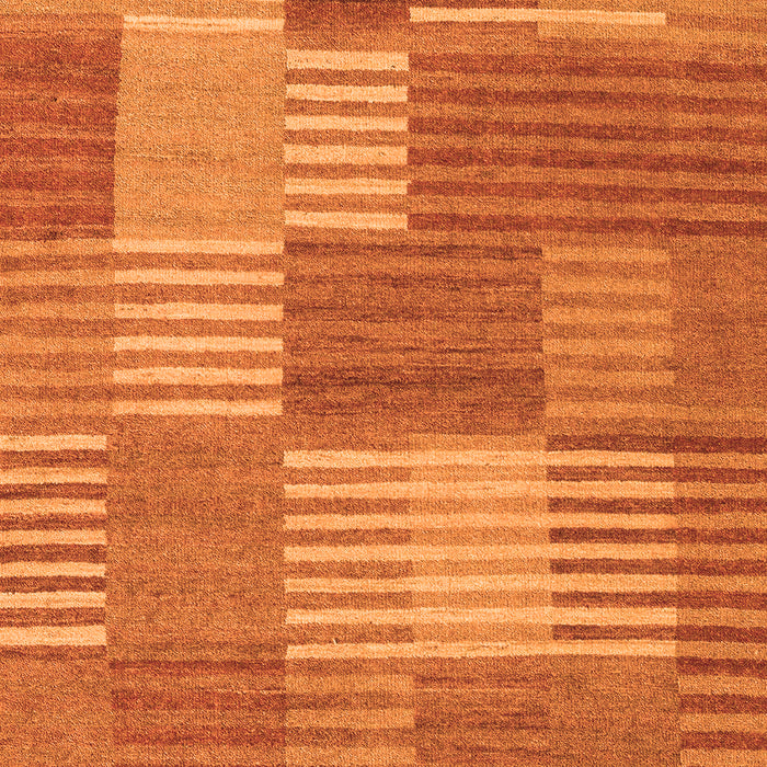 Machine Washable Checkered Orange Modern Area Rugs, wshabs5453org