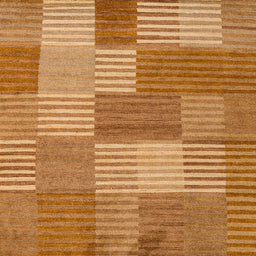 Square Machine Washable Abstract Sedona Brown Rug, wshabs5453