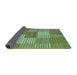 Sideview of Checkered Turquoise Modern Rug, abs5453turq