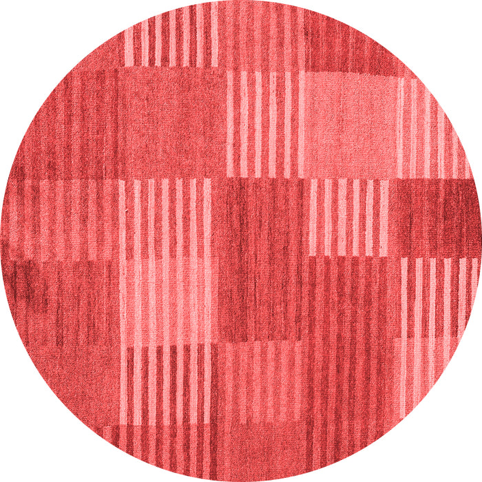 Machine Washable Checkered Red Modern Rug, wshabs5453red