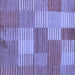 Square Checkered Blue Modern Rug, abs5453blu