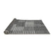 Sideview of Checkered Gray Modern Rug, abs5453gry