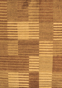 Checkered Brown Modern Rug, abs5453brn