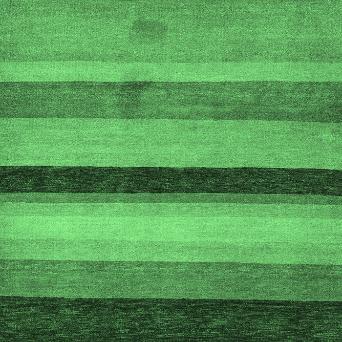 Square Machine Washable Abstract Emerald Green Modern Area Rugs, wshabs5454emgrn