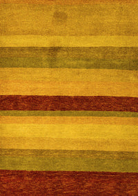 Abstract Yellow Modern Rug, abs5454yw