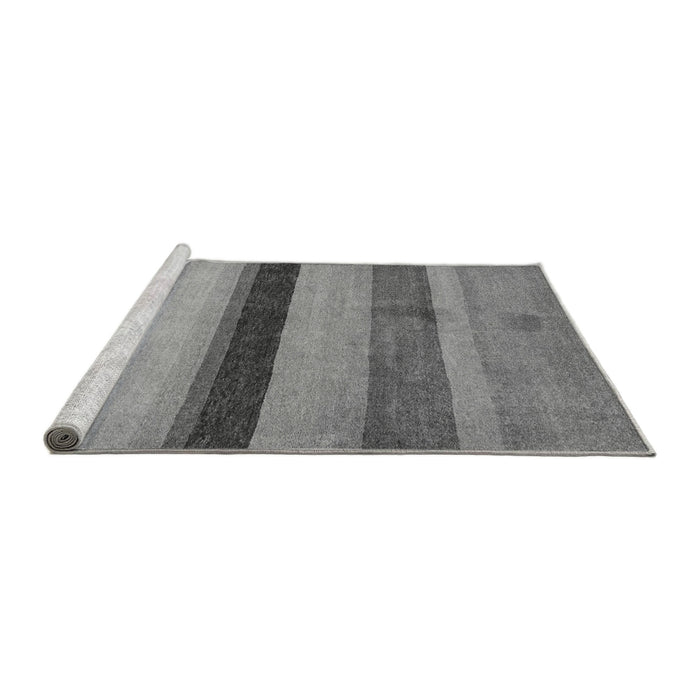 Sideview of Machine Washable Abstract Gray Modern Rug, wshabs5454gry