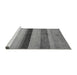 Sideview of Machine Washable Abstract Gray Modern Rug, wshabs5454gry