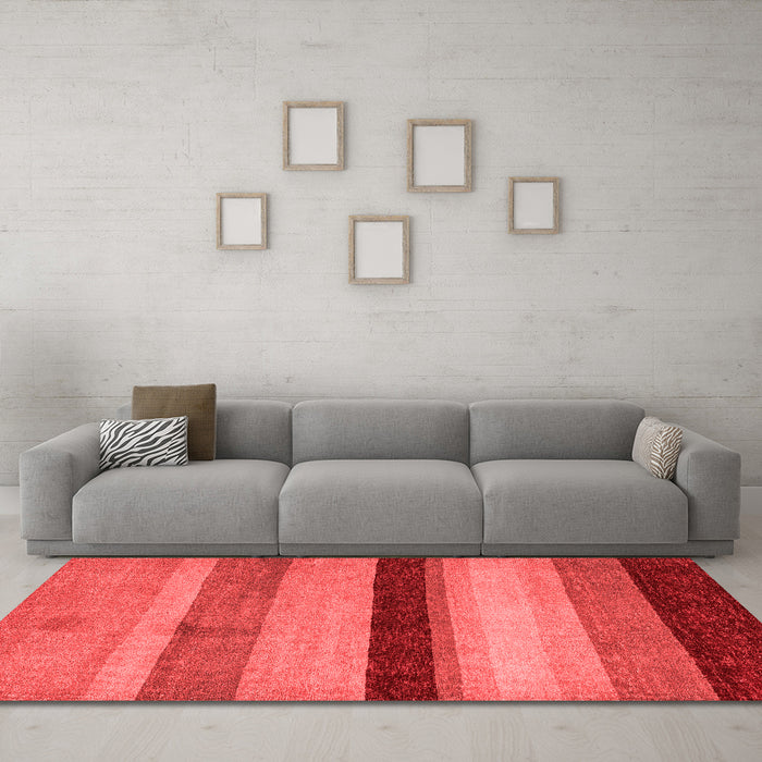 Modern Red Washable Rugs