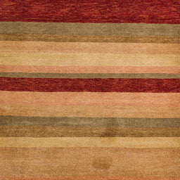 Square Machine Washable Abstract Orange Rug, wshabs5454