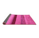 Sideview of Abstract Pink Modern Rug, abs5454pnk