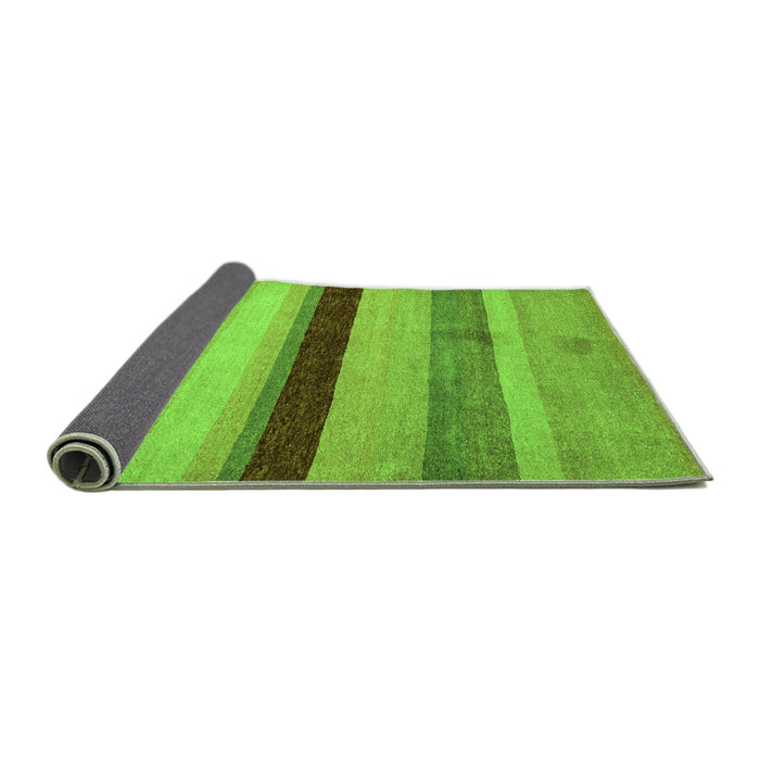 Sideview of Abstract Green Modern Rug, abs5454grn