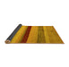 Sideview of Abstract Yellow Modern Rug, abs5454yw