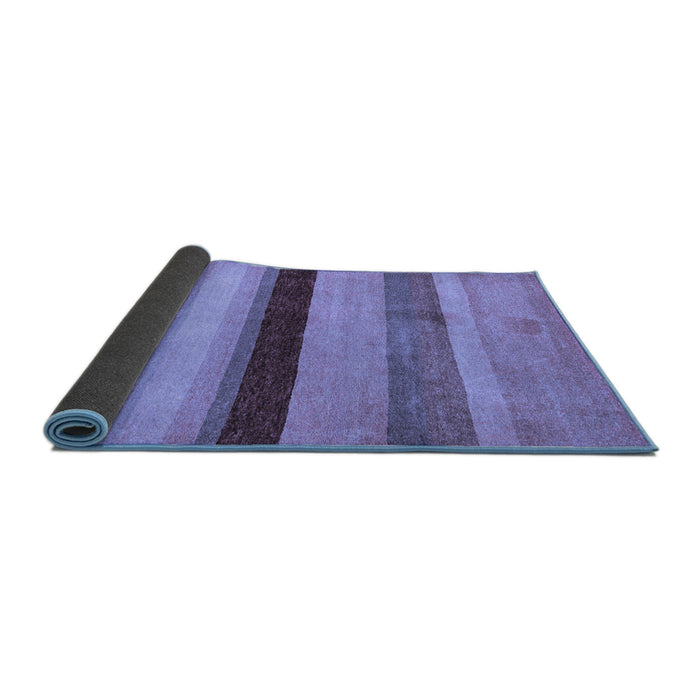 Sideview of Abstract Blue Modern Rug, abs5454blu