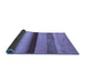 Sideview of Abstract Blue Modern Rug, abs5454blu