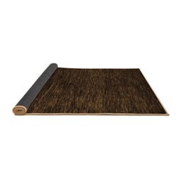 Sideview of Abstract Brown Modern Rug, abs5455brn