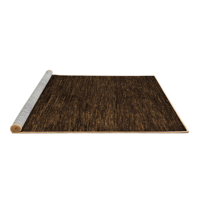 Sideview of Machine Washable Abstract Brown Modern Rug, wshabs5455brn