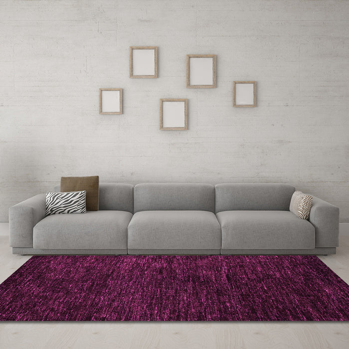 Machine Washable Abstract Pink Modern Rug in a Living Room, wshabs5455pnk