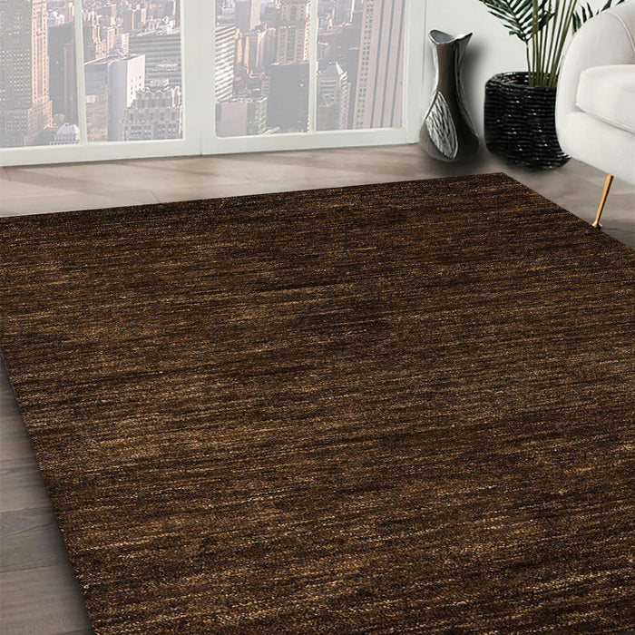Machine Washable Abstract Sepia Brown Rug in a Family Room, wshabs5455
