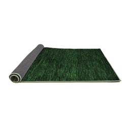 Sideview of Abstract Emerald Green Modern Rug, abs5455emgrn