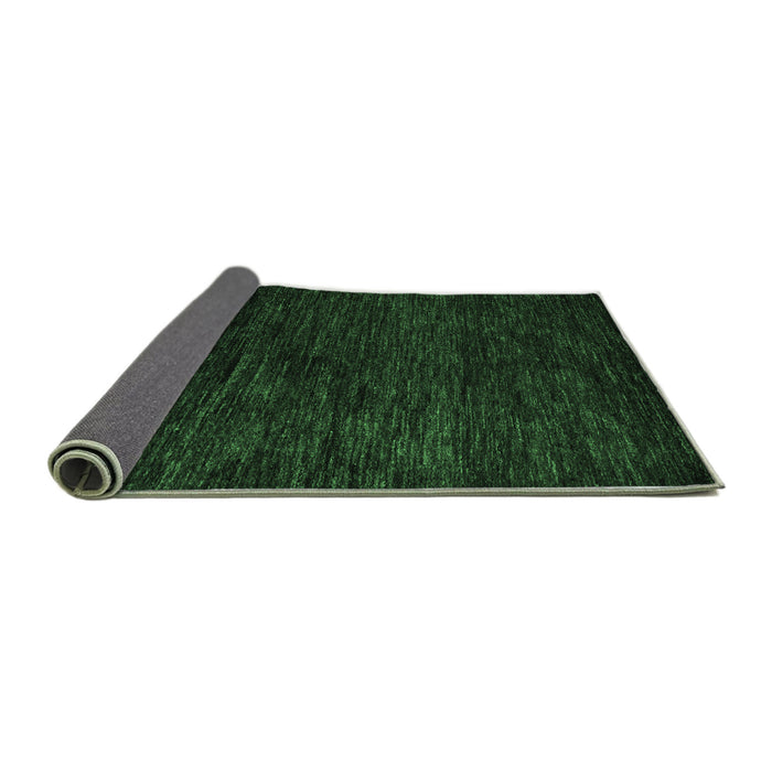 Sideview of Abstract Emerald Green Modern Rug, abs5455emgrn