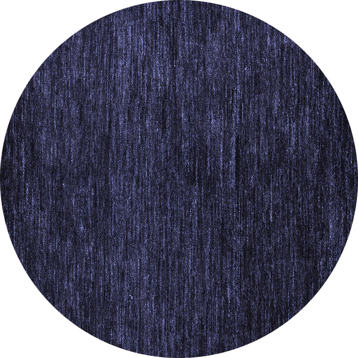 Round Machine Washable Abstract Blue Modern Rug, wshabs5455blu